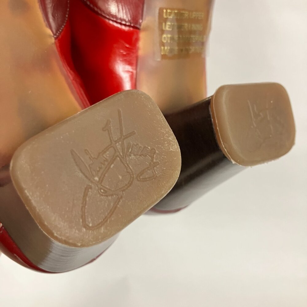*BRAND NEW!* Fluevog 2008 Operetta BARTOLI Booties, Wine, Size 9! Super cute!!! - Picture 14 of 15